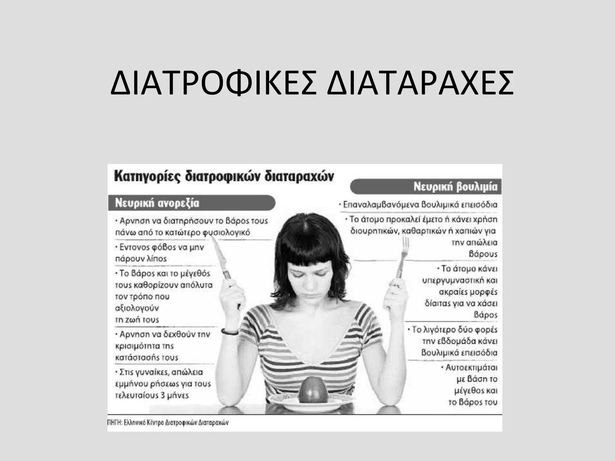 ΔΙΑΤΡΟΦΙΚΕΣ ΔΙΑΤΑΡΑΧΕΣ
 