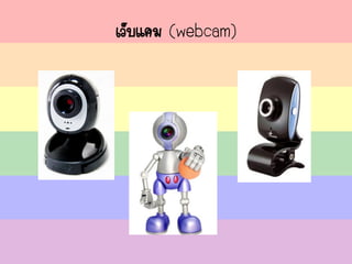 เว็บแคม (webcam)
 