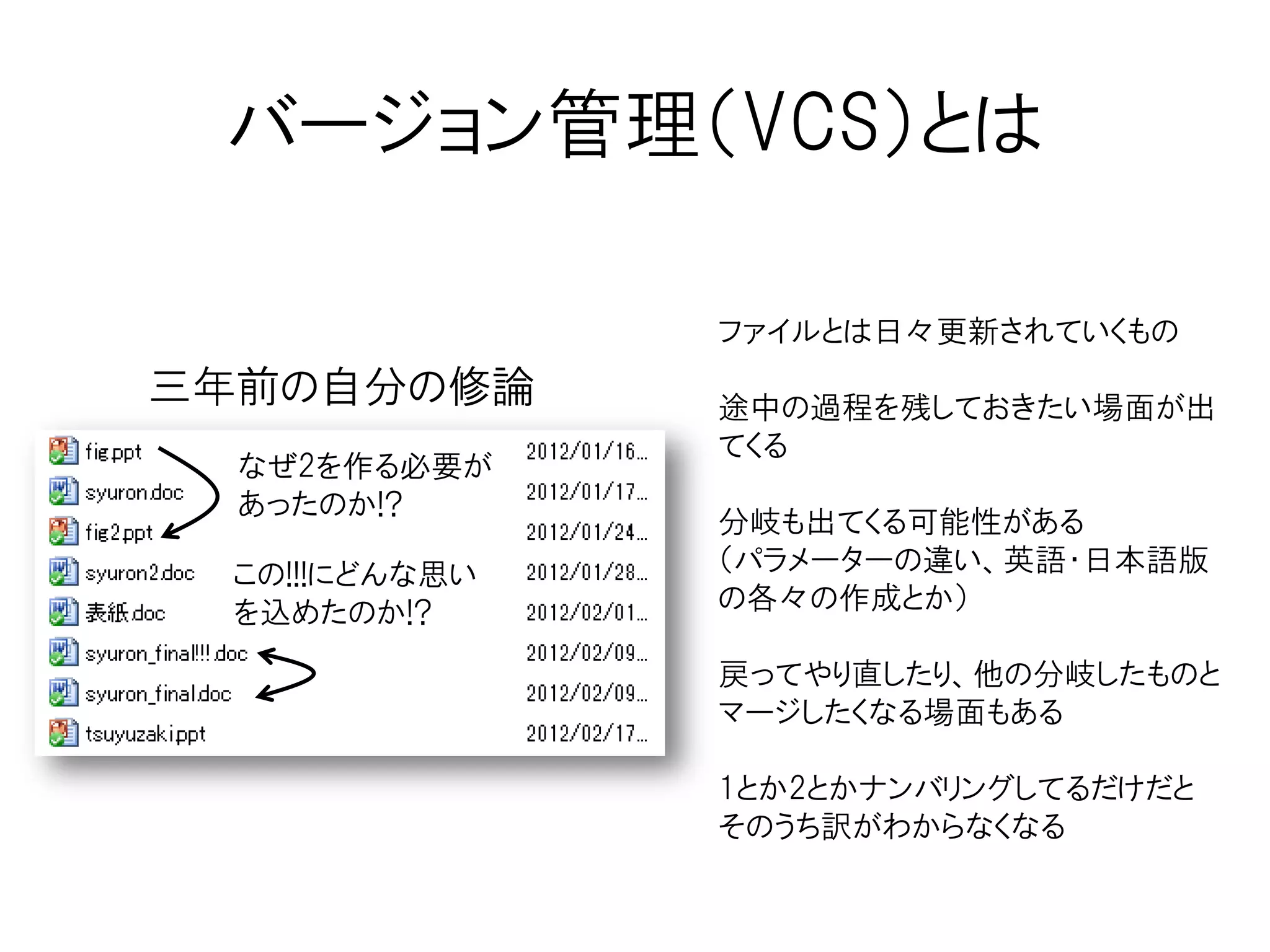 バージョン管理システム
 