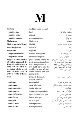 القاموس السياسي ومصطلحات المؤتمرات الدولية إنكليزي فرنسي عربي