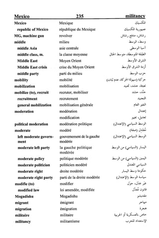 القاموس السياسي ومصطلحات المؤتمرات الدولية إنكليزي فرنسي عربي