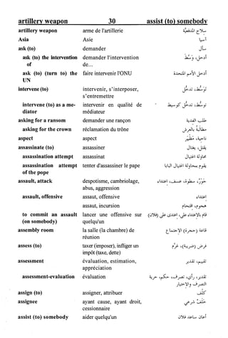 القاموس السياسي ومصطلحات المؤتمرات الدولية إنكليزي فرنسي عربي
