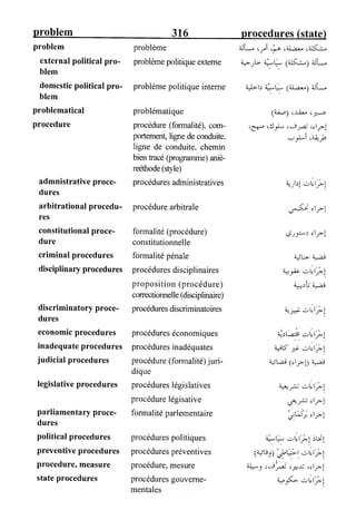 القاموس السياسي ومصطلحات المؤتمرات الدولية إنكليزي فرنسي عربي