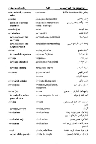 القاموس السياسي ومصطلحات المؤتمرات الدولية إنكليزي فرنسي عربي