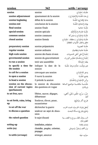 القاموس السياسي ومصطلحات المؤتمرات الدولية إنكليزي فرنسي عربي