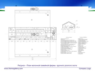 www.themegallery.com Company Logo
Рисунок – План молочной семейной фермы крупного рогатого скота
 