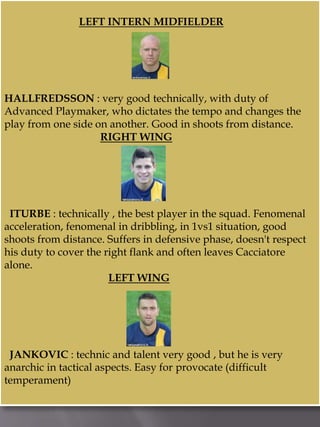 FC HELLAS VERONA : Scout Report (5x5 METHOD by Branko Nikovski) | PPTX