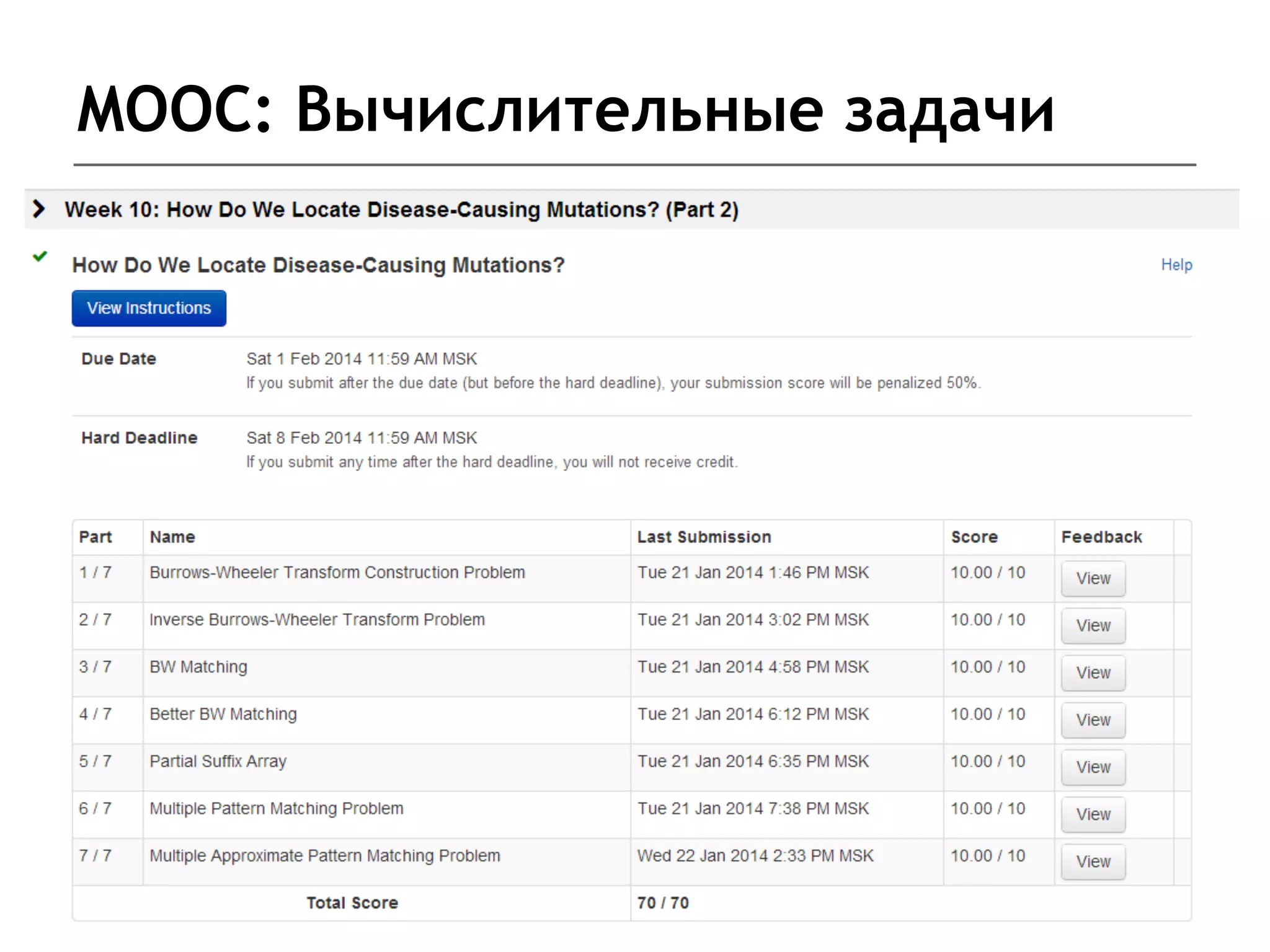 MOOC: Вычислительные задачи
 