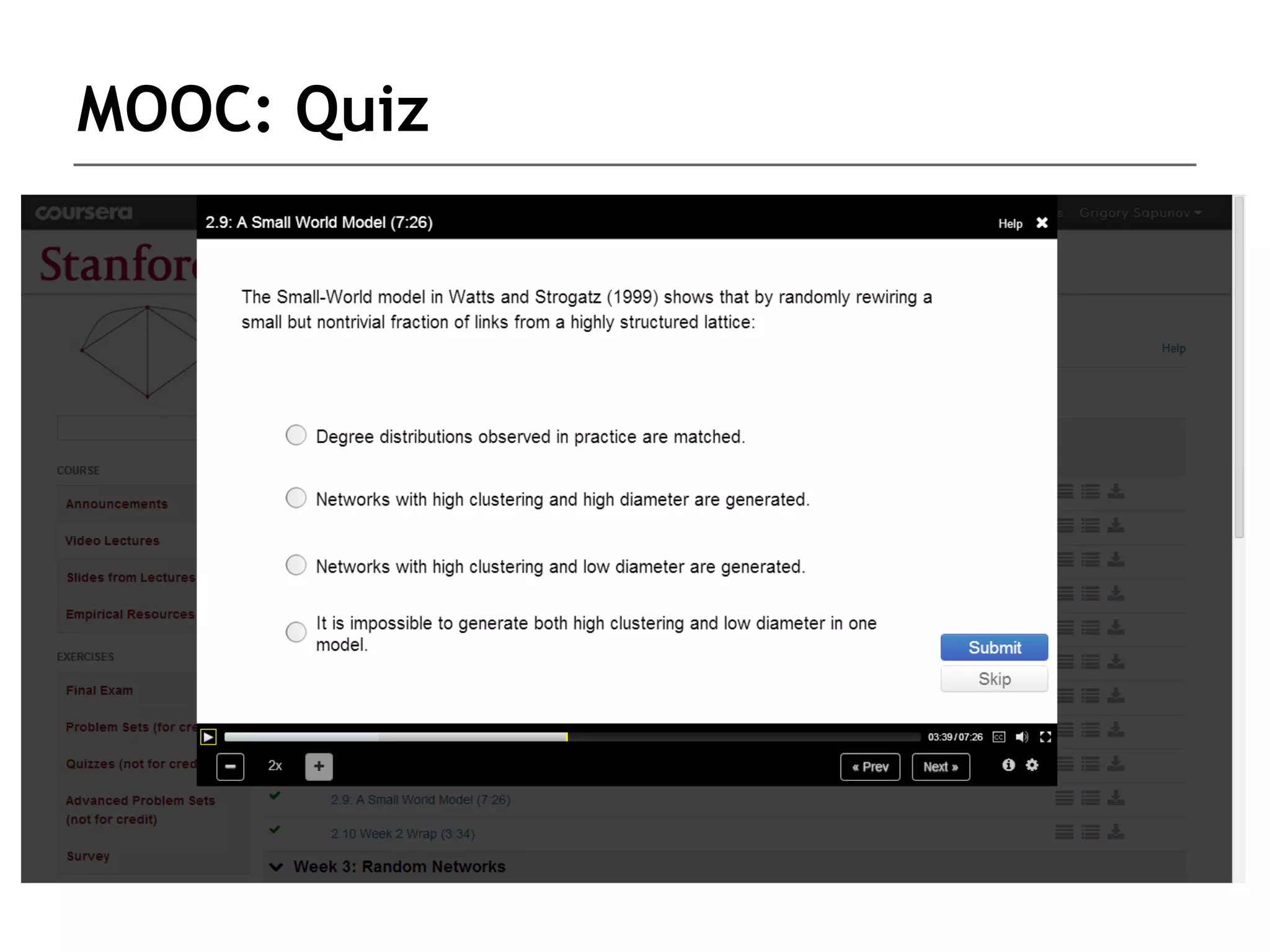 MOOC: Quiz
 