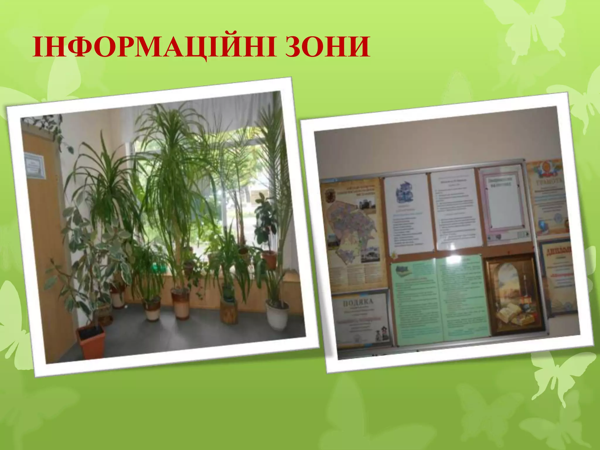 ІНФОРМАЦІЙНІ ЗОНИ
 