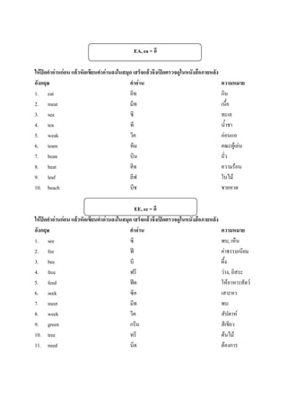 การเทียบเสียงตัวอักษรภาษาอังกฤษกับไทย