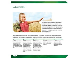  ХОЛДИНГ АФАНАСИЙ - ВИЗИТНАЯ КАРТОЧКА РЕГИОНА