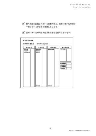 ブラックバイト対処法冊子 完成版