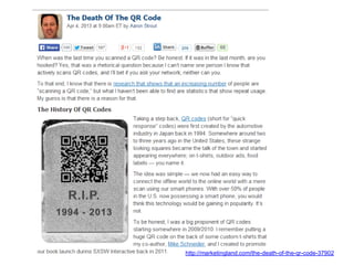 http://marketingland.com/the-death-of-the-qr-code-37902
 