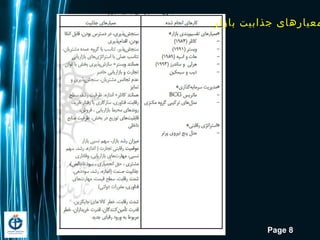 Page 8
‫بازار‬ ‫جذابیت‬ ‫معیارهایĬ
 