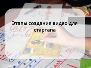 Этапы создания видео для
стартапа
 