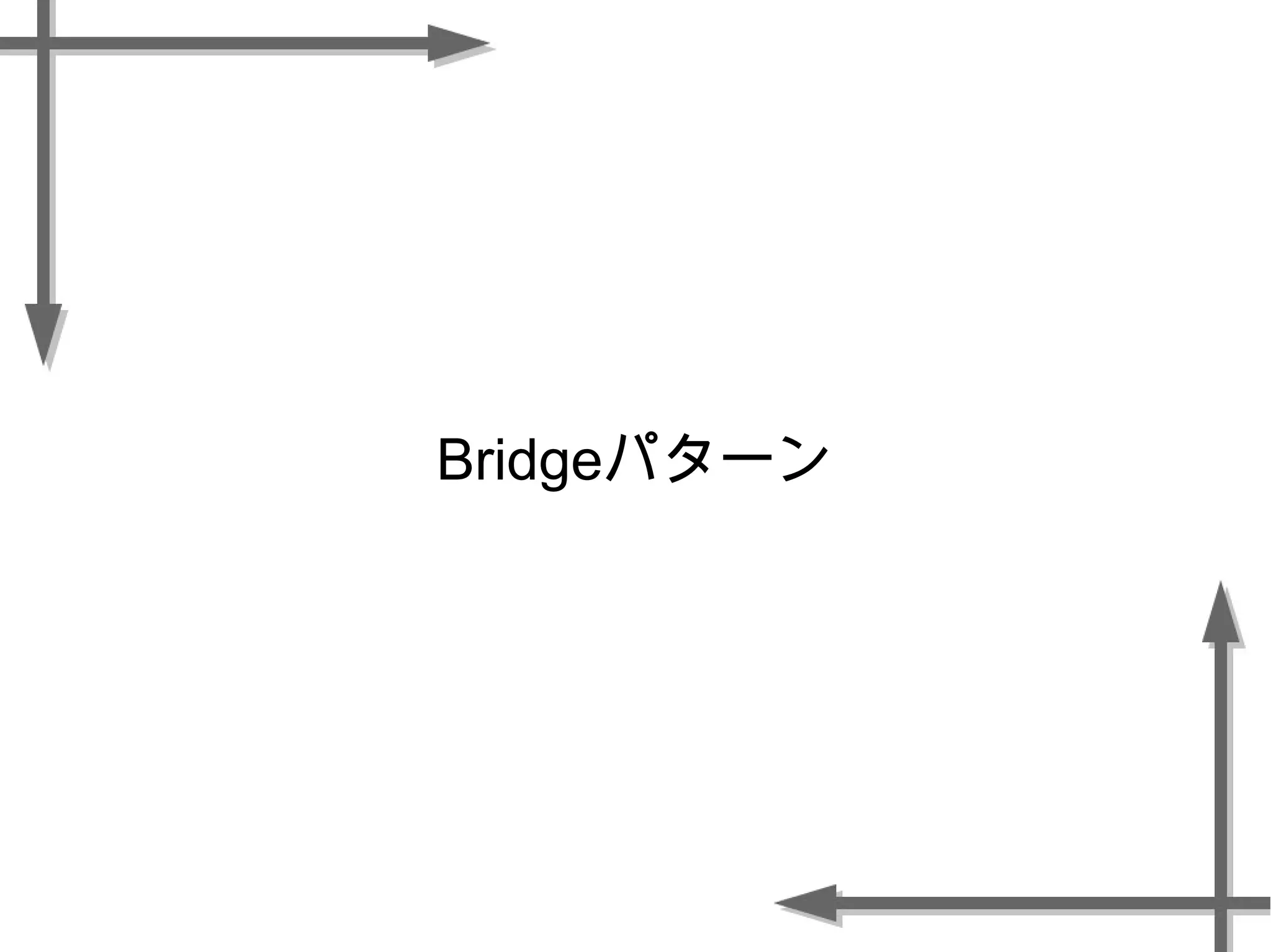 Bridgeパターン
 