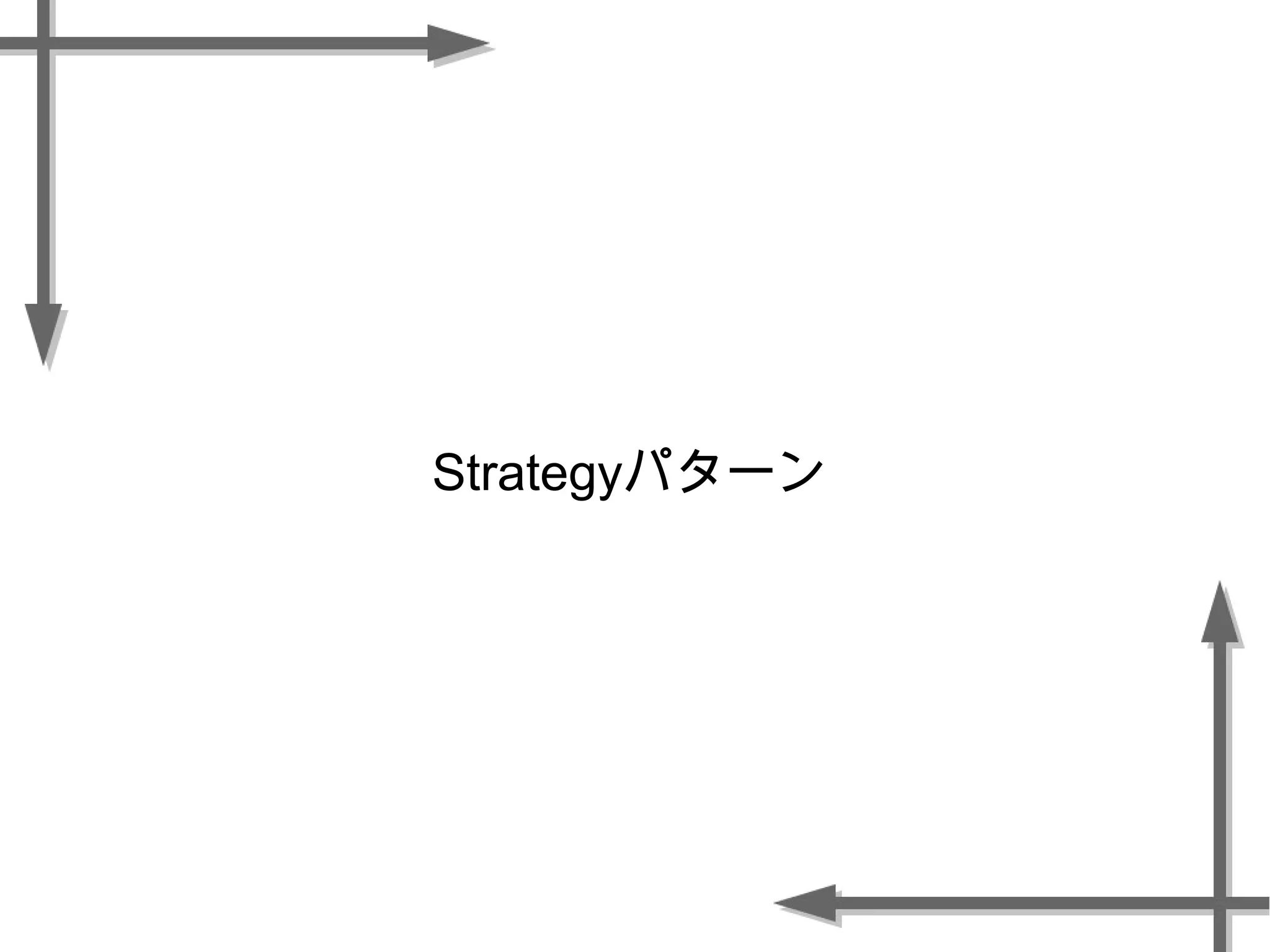 Strategyパターン
 