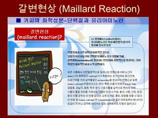 갈변현상 (Maillard Reaction)
 