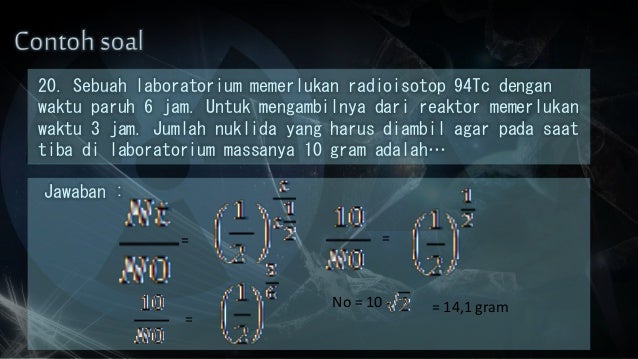 half life dalam unsur radioaktif