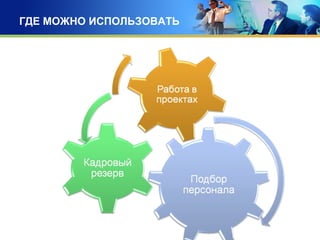 ГДЕ МОЖНО ИСПОЛЬЗОВАТЬ
 