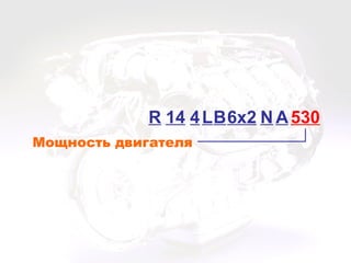Мощность двигателя
R 14 В6x2 530N AL4
 