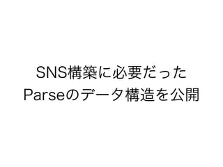 SNSB˱Ҫä 
ParseΥǩ`_ 
 