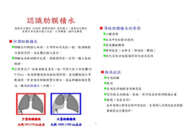 認識肋膜積水