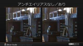 アンチエイリアスなし／あり
 