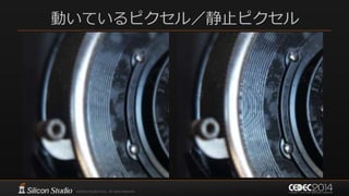 動いているピクセル／静止ピクセル
 