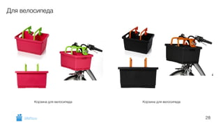 28 
Для велосипеда 
Корзина для велосипеда Корзина для велосипеда 
GiftsPro.ru 
 