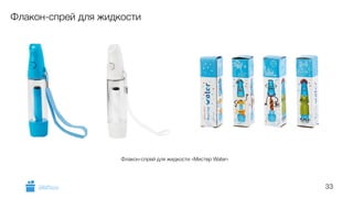 33 
Флакон-спрей для жидкости 
Флакон-спрей для жидкости «Мистер Water» 
GiftsPro.ru 
 