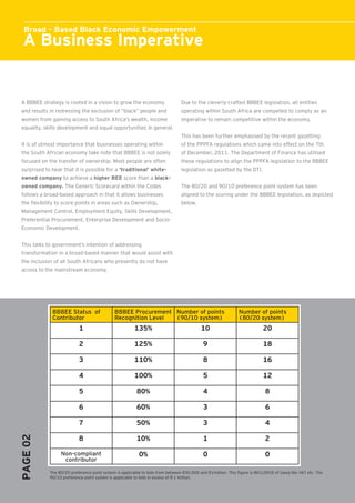 Broad Based Ownership Plan Example Broad - Based Black Economic Empowerment | PDF