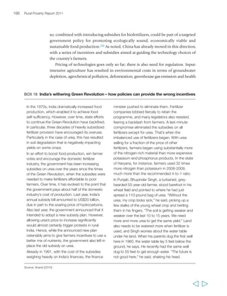 Chapter 5 Sustainable agricultural intensification 169 
  
BOX 19 Carbon sequestration through forestry: Trees for Global Benefits 
Programme, Uganda 
The Trees for Global Benefits Programme in 
south-west Uganda has twin objectives related 
to PES and sustainable rural development. 
The programme supports low-income farmers to 
develop long-term sustainable land-use systems 
that incorporate carbon sequestration activities. 
Eligible carbon sequestration activities include 
agroforestry and small-scale timber; restoration 
of degraded or damaged ecosystems such 
as woodland; and conservation of forest and 
woodland under threat of deforestation. The 
‘living plan’ (plan vivo) that is drawn up by each 
farmer shows the activities he or she will 
implement on the piece of land. 
The plans are assessed by the programme 
implementing agency for technical feasibility, 
social and environmental impact, and carbon 
sequestration potential. If approved, farmers or 
communities sign a contract or sale agreement 
for the carbon sequestered through their 
planned activities. The development of a plan 
vivo is managed by Ecotrust, a local NGO, 
which provides farmers with financial and 
technical assistance and aggregates the carbon 
benefits of many communities or farmers 
through standard agreements. Private 
companies, institutions or individuals can 
purchase carbon offset certificates through 
the NGO, which also administers carbon 
payments directly to farmers. 
The carbon offset certificates are issued by an 
independently administered entity (Plan Vivo 
Foundation), following a standard process to 
evaluate the carbon benefits of each plan, 
based on internationally recognized technical 
specifications. Every certificate has a unique 
serial number to denote the exact producer, 
which provides buyers with distinct proof of 
ownership of the verified emission reductions 
and avoids double counting of carbon credits. 
The emissions certificates sold on behalf of the 
farmers or community represent the long-term 
sequestration of one ton CO2 equivalent. The 
cost per ton of CO2 sequestered, ranges from 
US$6 to US$20, and includes the transaction 
costs for certification, verification and 
international support, local technical assistance, 
administration and monitoring, staged payments 
to farmers and a community carbon fund. 
An average of 60 per cent of the carbon offset 
purchase goes directly to the communities 
through instalments disbursed over many years. 
Payments to farmers are based on monitored 
results and later invested to improve and 
diversify farm incomes. Funding for the Plan Vivo 
Foundation comes from a levy imposed on the 
issuance of certificates and from implementing 
agency registration fees. The programme’s total 
carbon offset potential amounts to 100,000 tons 
of CO2 per year. 
For farmers, short-term benefits include income 
from payments (an expected US$900 over ten 
years) and a range of in-kind benefits from the 
trees. Long-term benefits are soil conservation 
and restoration of environmental and ecological 
functions in heavily degraded areas, including 
run-off and soil erosion control, microclimatic 
stabilization, terrestrial biodiversity, and shade 
for coffee plantations. All these result in higher 
yields and superior quality. Other benefits are 
expected to derive from the sale of high-quality 
timber harvested at the end of the rotational 
period. Improved understanding of agroforestry 
principles and land management techniques 
is also leading to increased productivity and 
food security. 
Source: Di Stefano (2010) 
 