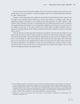 238 Rural Poverty Report 2011 
TABLE 1 Macroeconomic and agricultural performance (cont.) 
Variable GDP per capita Average growth GDP per capita United States dollars (2000) (percentage per annum) Source World Development Indicators (WDI) Calculations from WDI Period Closest 1988 Closest 1998 Closest 2008 1980s 1990s 2000s Guinea 335 362 417 0.2 0.9 0.7 Guinea-Bissau 169 149 128 3.0 -0.3 -0.6 Guyana 635 927 950 -2.9 4.9 -0.6 Haiti 638 451 410 -2.6 -3.0 -1.6 Honduras 1 066 1 151 1 450 -0.5 0.9 1.0 India 297 419 724 3.4 3.6 3.7 Indonesia 534 777 1 083 4.5 2.9 3.9 Iran (Islamic Republic of) 1 122 1 528 2 228 -0.9 2.1 1.7 Iraq . 935 . . 25.6 . Jamaica 2 869 3 457 3 792 1.6 1.0 0.5 Jordan 1 991 1 708 2 372 -1.6 1.0 1.5 Kenya 441 415 464 0.4 -1.0 0.7 Lao People’s 
Democratic Republic 197 295 475 1.7 3.6 3.3 Lebanon 3 967 4 568 5 726 -9.2 5.1 -0.2 Lesotho 308 406 525 1.5 2.1 3.0 Liberia 539 149 148 -10.5 4.5 -1.4 Madagascar 286 246 271 -2.1 -1.3 -1.0 Malawi 134 152 165 -1.9 1.6 0.5 Malaysia 2 322 3 654 5 155 3.2 4.6 3.7 Maldives . 2 109 3 656 . 6.2 4.9 Mali 204 232 295 -1.5 1.4 1.0 Mauritania 429 411 480 -0.9 0.1 0.2 Mauritius 2 303 3 499 4 929 4.9 4.0 3.8 Mexico 4 712 5 513 6 591 -0.2 1.9 1.3 Morocco 1 185 1 309 1 770 1.7 0.9 2.2 Mozambique 174 225 365 -0.5 2.5 1.4 Myanmar . . . -0.5 5.8 4.6 Namibia 1 912 2 032 2 692 -2.1 1.6 3.0 Nepal 170 212 256 2.4 2.5 1.8 Nicaragua 725 715 903 -3.6 1.3 -0.7 Niger 206 177 180 -2.8 -1.7 -1.4 Nigeria 339 365 487 -1.5 0.0 0.7 Oman 6 605 8 141 10 019 4.5 1.9 4.0 Pakistan 447 520 678 3.5 1.4 2.6 Panama 2 791 3 838 5 587 -0.6 3.0 2.3 Papua New Guinea 628 695 680 -1.3 1.6 0.3 Paraguay 1 369 1 448 1 518 -0.2 -0.6 1.0 Peru 2 064 2 035 2 923 -2.7 2.2 1.0 Philippines 864 929 1 225 -0.8 0.8 1.1 Rwanda 245 219 313 -1.1 1.6 1.7 Saint Kitts and Nevis 4 718 7 592 9 469 6.1 3.6 4.1 Saint Lucia 2 762 4 245 4 748 6.0 1.6 3.0 Saint Vincent and 
the Grenadines 2 143 2 918 4 350 5.4 3.2 3.7 Samoa 1 149 1 237 1 714 0.7 1.8 1.5 Sao Tome and Principe . . . . . . Senegal 471 455 530 -0.3 0.3 0.2 Seychelles 4 824 7 343 8 267 2.4 3.1 2.5 Sierra Leone 247 165 262 -1.3 -4.6 0.4 Solomon Islands 1 045 1 296 1 165 3.5 -0.1 1.5 Somalia . . . 1.5 . .   
 