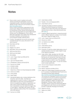 in particular the Business Alliance against 
Chronic Hunger, a network that was set up in 2006 
by a group of global chief executives and former 
United Nations Secretary-General Kofi Annan. 
The network has developed a series of initiatives to 
improve local food production and to expand the 
market engagement of small farmers. 
208 (P. Utting, personal communication, 2010) 
209 UNRISD 2010 (forthcoming) 
210 Béné, Macfadyen and Allison (2007) 
211 Losch, Fréguin-Gresh and White (2010) 
212 Mitchell, Keane and Coles (2009) 
213 Maertens, Minten and Swinnen (2009) 
214 Ibid. 
215 Trivelli, Yancari and De los Ríos (2009) 
216 Ruben, Fort and Zuniga (2008) 
217 World Bank, FAO and IFAD (2008) 
218 Ibid. 
219 TechnoServe (2004) 
220 Berdegué, Biénabe and Peppelenbos (2008) 
221 Bruinsma (2009) 
222 FAO (2009d) 
223 Rosegrant and Hazell (2000) 
224 World Bank (2007) 
225 Hazell (2009) 
226 World Bank (2007) 
227 Smale and Jayne (2009) 
228 Africa Rice Center (2008) 
229 World Bank (2007) 
230 All this paragraph draws upon FAO (2009h) 
231 World Bank (2007); Spielman and Pandya-Lorch, 
eds. (2009) 
232 ISAAA Brief (2009) 
233 Falck-Zepeda, Cavalieri and Zambrano (2009) 
234 Fischer, Byerlee and Edmeades (2009) 
235 Ibid. 
236 Lele et al. (2010) 
237 Hazell (2009) 
238 WRI (2005) 
239 World Bank (2007) 
240 The Economist (2010a) 
241 Henao and Baanante (2006); 
Omotayo and Chukwuka (2009) 
242 FAO (2009h) 
243 FAO (2009i) 
244 IFAD and FAO (2007) 
245 Swaminathan (1999) 
246 Conway (1999) 
247 Pretty (2006) 
248 CIRAD (2010) 
249 Tripp (2006) 
250 Lele et al. (2010) 
251 IAASTD (2009) 
252 FAO (2009j) 
253 Estevez (2007); Trigo et al. (2009) 
254 Derpsch et al. (2010) 
255 Erenstein (2009) 
256 Reij and Smaling (2008) 
257 Pretty et al. (2006) 
258 World Bank, FAO and IFAD (2008) 
259 Pretty (2009) 
260 Fernandes and Burcroff (2006) 
261 Pretty (2006) 
262 Global Donor Platform for Rural Development (2008) 
263 Bennett (2009) 
264 Rosset (2000) 
265 See FAOSTAT at 
http://faostat.fao.org/site/345/default.aspx 
266 Mousseau (2010) 
267 IFAD (2008a) 
268 Bhide and Mehta (2006) 
269 Deininger and Jin (2007) 
270 ESCAP (2009) 
271 Henson (2006) 
272 Bennett (2009) 
273 World Bank (2008) 
274 “Policy approaches and positive incentives on issues 
relating to reducing emissions from deforestation and 
forest degradation in developing countries; and the 
role of conservation, sustainable management of 
forests and enhancement of forest carbon stocks in 
developing countries.” Copenhagen Accord, 
November 2009. 
275 Cohen (2008) 
276 Emiliani and Gasperini (2002) 
277 Govinda (2008) 
278 UNESCO (undated) 
279 FAO and UNESCO (2003) 
280 Vinayagum (2009) 
281 Lele et al. (2010) 
282 Ergano et al. (2010) 
283 World Bank (2007) 
Notes 297 
  
 
 
 
 
 
 
 
 
 
 
 
 
 
 
 
 
 
 
 
 
 
 
 
 
 
 
 
 
 
 
 
 
 
 
 
 
 
 
 
 
 
 
 
 
 
 
 
 
 
 
 
 
 
 
 
 
 
 
 
 
 
 
 
 
 
 
 
 
 
 
 
 
 
 
 
 
 
Last view 
 