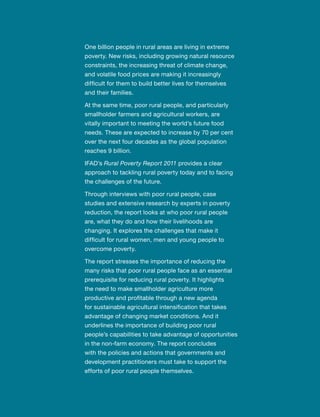 The Rural Poverty Report 2011