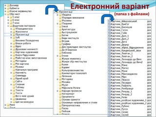 Електронний варіант 
(папка з файлами) 
 
