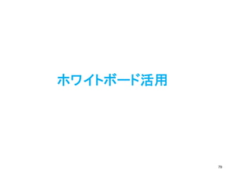 ホワイトボード活用 
79  