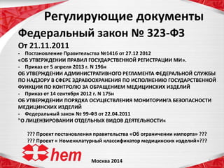 Серийное Производство (Медицинские Изделия. Опыт И Специфика.
