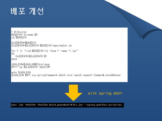 배포 개선 
With Spring BOOT 
 