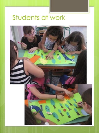 Students at work 
 