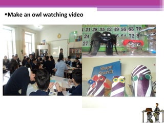 •Make an owl watching video 
 