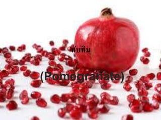 ทับทิม 
(Pomegranate) 
 