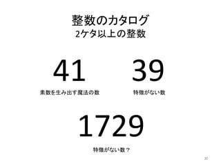 整数とお友達になろう 科学勉強会 整数とお友達になろう 科学勉強会