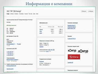 Информация о компании 
 