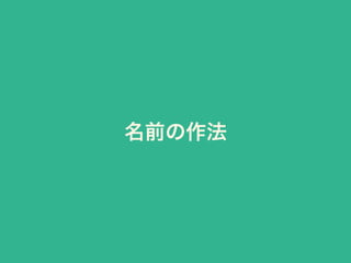名前の作法
 