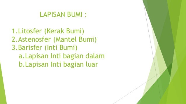 Lapisan Penyusun permukaan bumi dan Lapisan penyusun Atmosfer