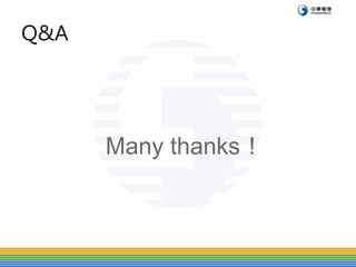 Q&A 
Many thanks 