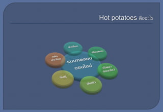 สร้างแบบทดสอบออนไลน์ ด้วยโปรแกรม Hot Potatoes | PPTX